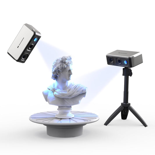 3D-scanner, 24-bits kleurencamera, optische lenzen met anti-shake functie, 0,01 mm nauwkeurigheid en 10 FPS scansnelheid, draagbare 3D-scanner voor 3D-printen, 3DMakerpro Seal Premium Kit