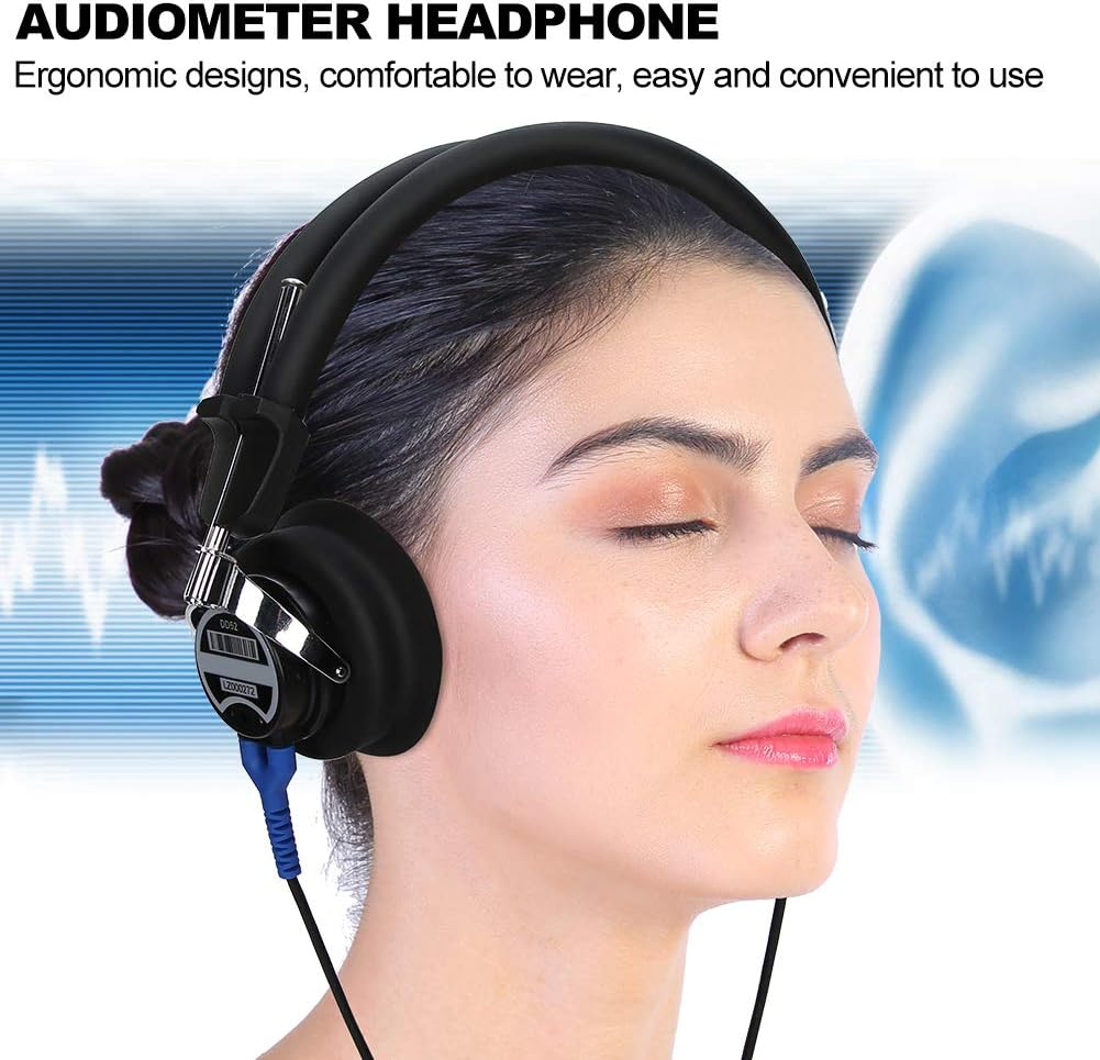 Digitale audiometer-hoofdtelefoon gehoortester zeer gevoelige audio hoofdtelefoon voor audiologen luchtleiding-gehoortest