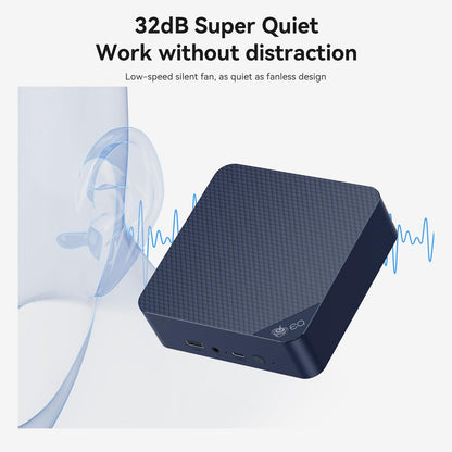 Mini PC – Mini Computer – Desktop PC – Compacte PC – Kleine PC – Intel N150 13e Generatie – 16 GB RAM & 500 GB SSD – 4K Dual HDMI & Dual 2.5G LAN