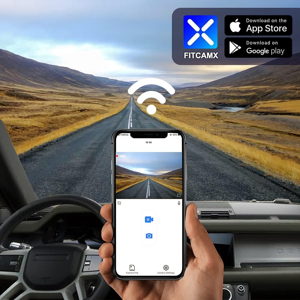 Dashcam – Autocamera – Boordcamera – Auto Camera – Rijcamera – Geïntegreerde OEM-Look Voor Auto's Met Regensensor – 4K UHD 3840x2160, Plug & Play Installatie