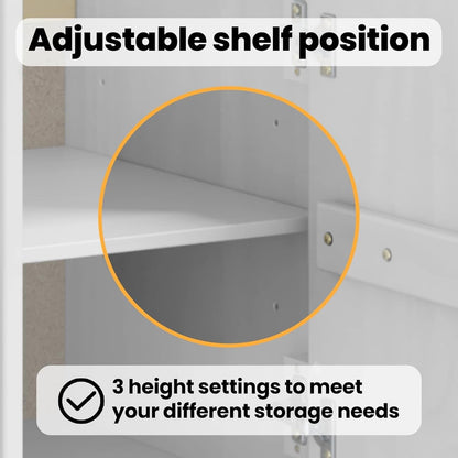 vidaXL Bathroom Furniture Set with Shelf 2 pcs White Solid Spruce Wood, Bathroom Organizer Set, Rectangular, Modern Design, Sturdy Home Dépôt, Bath Furniture Solutions - QUORE