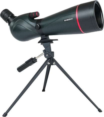 Svbony SV406 20-60x80mm Spotting Scope, HD FMC BAK4, Dubbele Focus, 1,25'' Verwijderbaar Oculair, IPX7 Waterdicht, met Statief, Draagtas, voor Vogels Kijken, Wildlife, Landschap