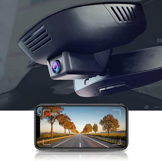 FITCAMX Dash Cam Adatto per Volvo XC60 2022 2nd Gen Facelift, S90 V90 2022 2nd Gen Facelift (Modello B), 4K Car Recorder WiFi, UHD Video 2160P Night Vision, OEM Fit Car Accessories, 64GB Card