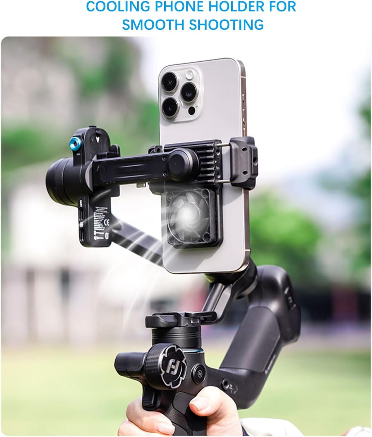 FeiyuTech Scorp Mini 3 Gimbal stabilisator voor iPhone, geïntegreerde AI-tracker, met ventilator en geïntegreerd handvatontwerp, touchscreen, laadvermogen van 2 kg