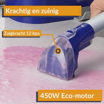 MultiCleaner 5-in-1 Reinigingsapparaat – Stofzuiger – Tapijtreiniger – Dierenhaar Verwijderaar – Auto Interieur Zuiger – 450W Krachtige Eco Motor – Zelfreinigend Opzetstuk