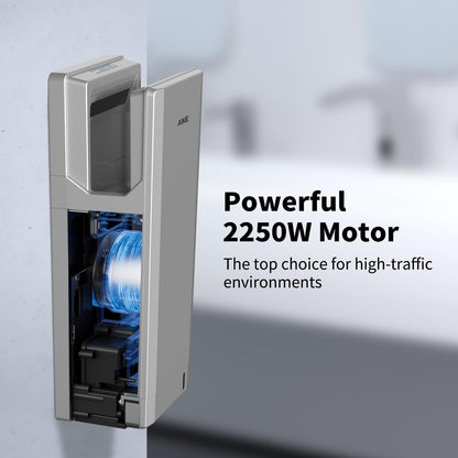 Elektrische Handdroger – Handendroger – Luchtblazer – Droogmachine – Wandhanddroger – 1850W Krachtige Motor – Ingebouwd HEPA-Filter voor Hygiëne