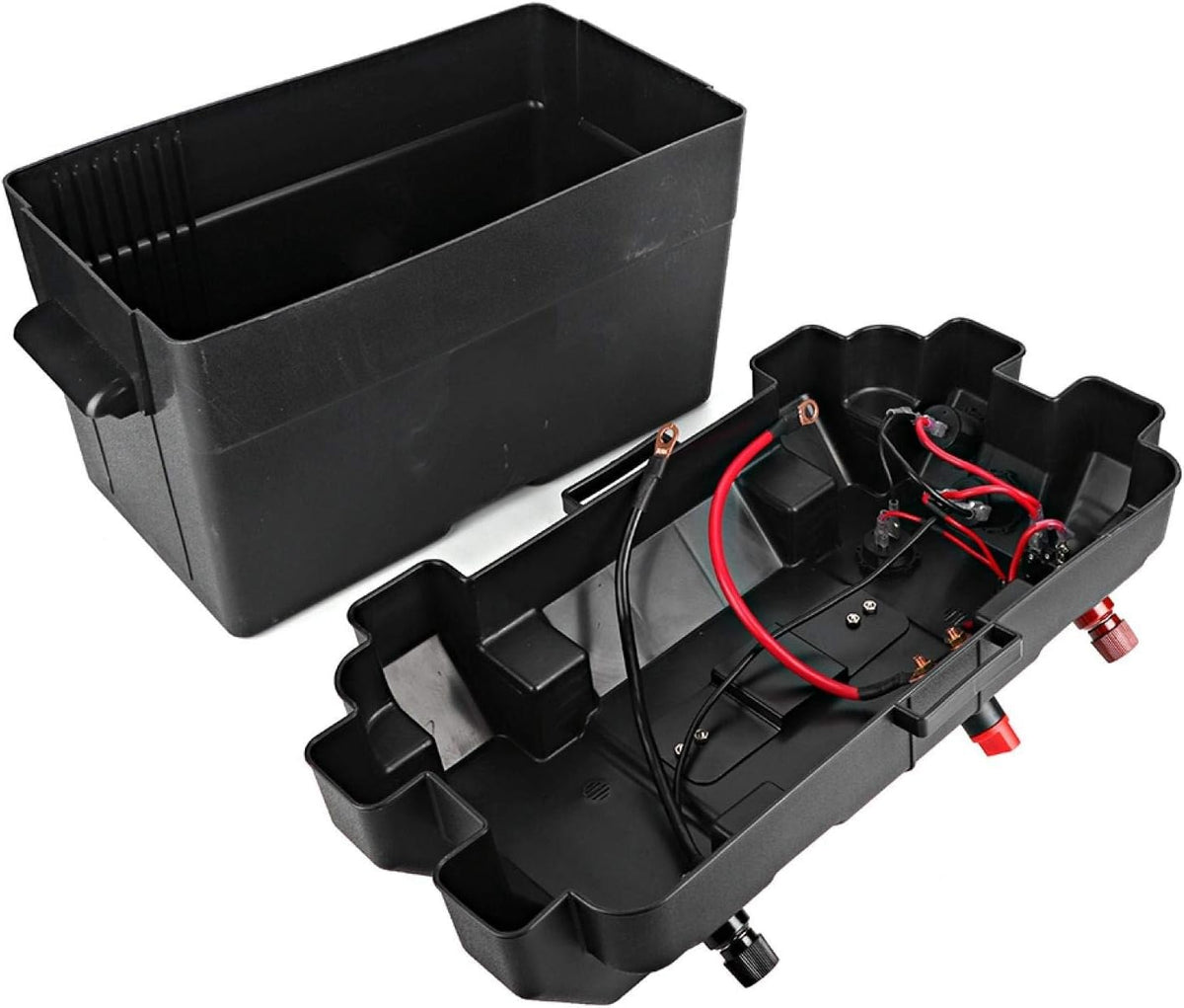 2 X Accubak Fittingen, Boot Accubak, Dioche Plastic Trolling Motor Power Center Station Accubak Usb & 12V Lader Poort