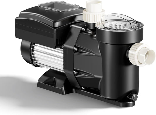 XPOtool zwembadpomp met variabele snelheid 750 W poolpomp 21.000 l/h circulatiepomp opvoerhoogte 17m