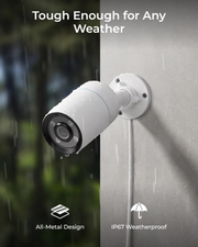 Beveiligingscamera - WiFi-beveiligingscamera - Camerabewaking - ColorX PoE Camera - 4K UHD - True Color Nachtzicht - F1.0 Super Opening - 1/1.8'' Beeldsensor - HDR Technologie - Persoon - Dier Detectie - Spotlight - Sirene Alarm - 2-weg Audio - Wit