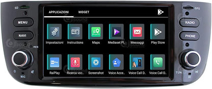 Autoradio Fiat Punto Evo – Multimedia Systeem – Navigatie Radio – Android Auto – CarPlay – 6,2 Inch Touchscreen – 8-Core Processor – DAB+ Radio