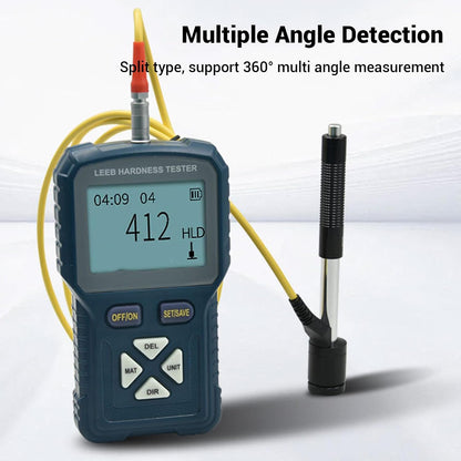 Metalen Hardheidsmeter EU-Stekker – Digitale Hardheidsmeter – Metaalhardheidstester – Hardheidstester – Hardheidstestapparatuur – ±6% Nauwkeurigheid – 128x64 LCD-Display Met Achtergrondverlichting