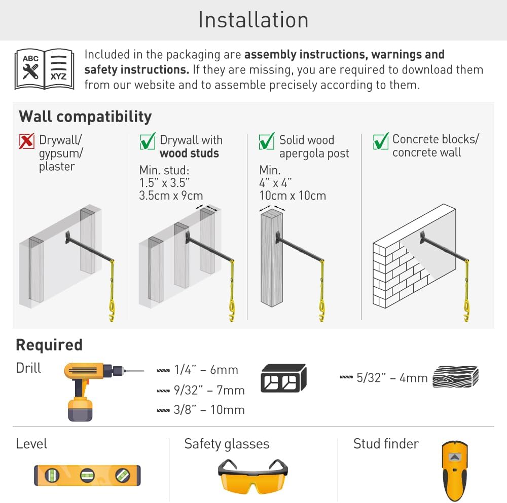 Barkan 160 cm lange EV oplaadkabel wandhouder arm, 5 jaar garantie, buiten/outdoor, weerbestendig en waterdicht, voor E-auto EV/PHEV/elektrische autokabel
