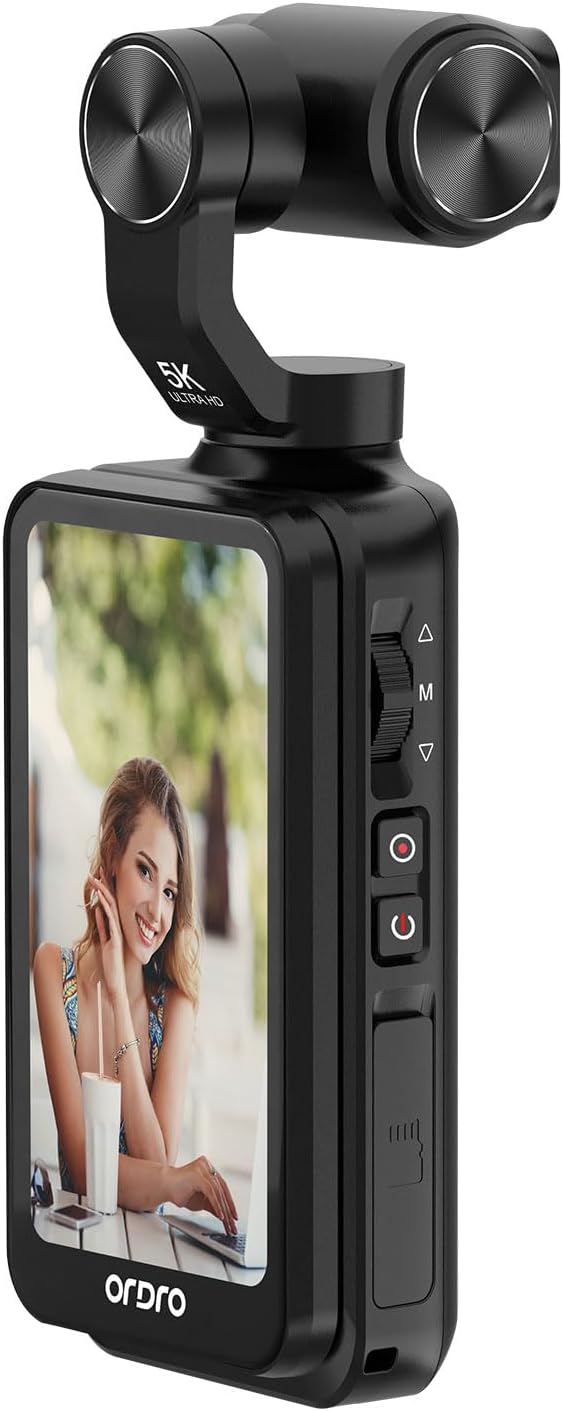 Handheld Videocamera – Camcorder – Vlogcamera – Filmcamera – Opnamecamera – 5K Resolutie – 3-Assige Stabilisatie