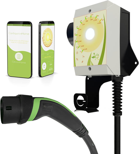 <font dir="auto" style="vertical-align: inherit;"><font dir="auto" style="vertical-align: inherit;">        E-Corner Wall-Box | Made in Italy | 4-year warranty | Electric vehicle charger with type 2 connection | Adjustable power up to 7.4 kW 32 A | The mo
