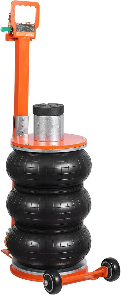 VEVOR Pneumatische krik, 5 ton, pneumatische hefkrik met verhoogde zuil en verstelbare handgreep, gemakkelijk op te tillen en compact, voor sedan, SUV, bestelwagen, autoreparatie, garage