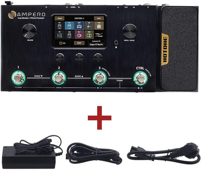 Multi-effectpedaal voor Gitaar, Bas en Akoestisch – Gitaar Effectpedaal – Bas Effectpedaal – Effectprocessor – Amp Modeler – 242 Effecten, 64 Amp-Modellen – 4-Inch Touchscreen, USB Audio Interface