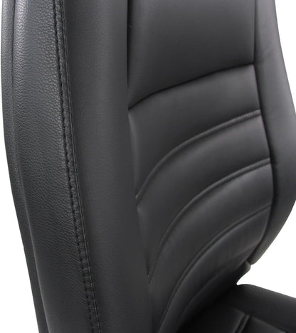 hjh OFFICE 600986 Conferentiestoel Vitoro V kunstleer zwart comfortabele cantilever bezoekersstoel, 107 x 58 x 59 cm