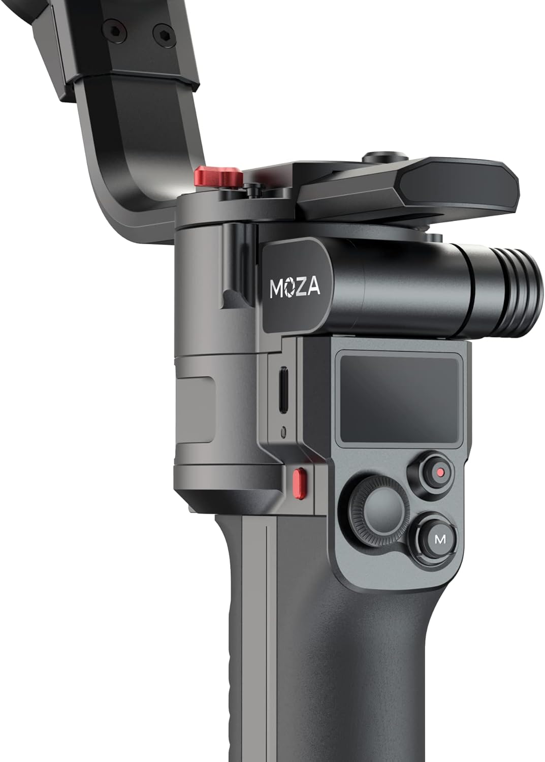 Moza Aircross 3 elektronische opvouwbare 3-assige gimbalstabilisator voor spiegelloze camera's (maximaal laadvermogen (3,2 kg/7 lbs) - zwart