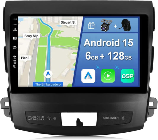 2 Din Autoradio – Android Autoradio – Multimedia Radio – Auto Stereo – Navigatie Systeem – 9 Inch IPS Touchscreen – Ingebouwd CarPlay & Android Auto met GPS Navigatie