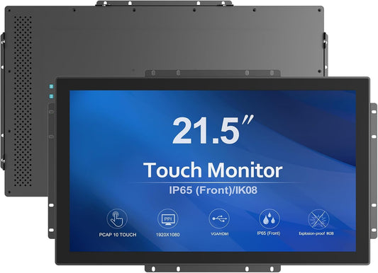 GreenTouch 21,5 Inch Open Frame Lcd scherm Touchscreen Monitor HDMI VGA DVI Ingangen 1000 Neten voor Openluchtkiosk