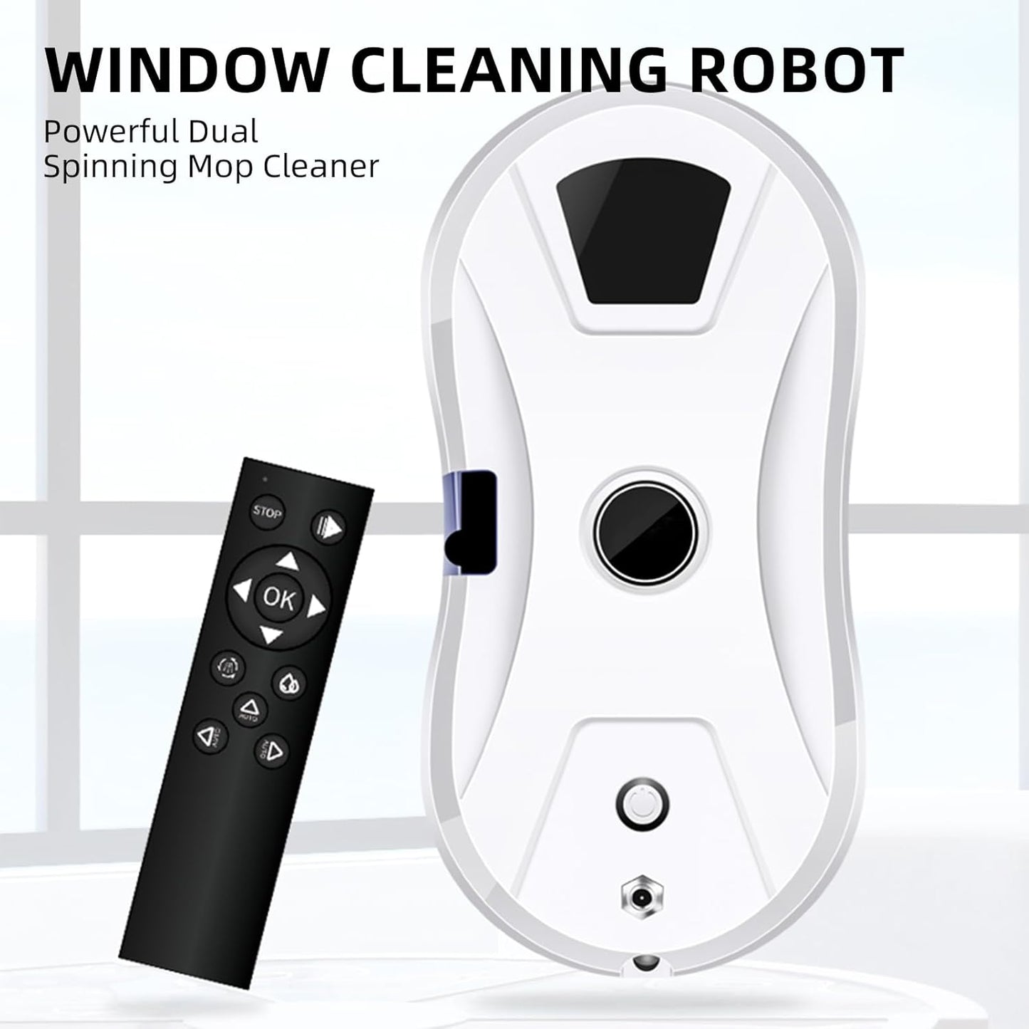 Automatische Raamreinigingsrobot – Ruitenreiniger – Glazenwasser – Vensterreiniger – Raamwisser – Elektrisch – 5600 PA Zuigkracht – Automatisch Watersproeisysteem