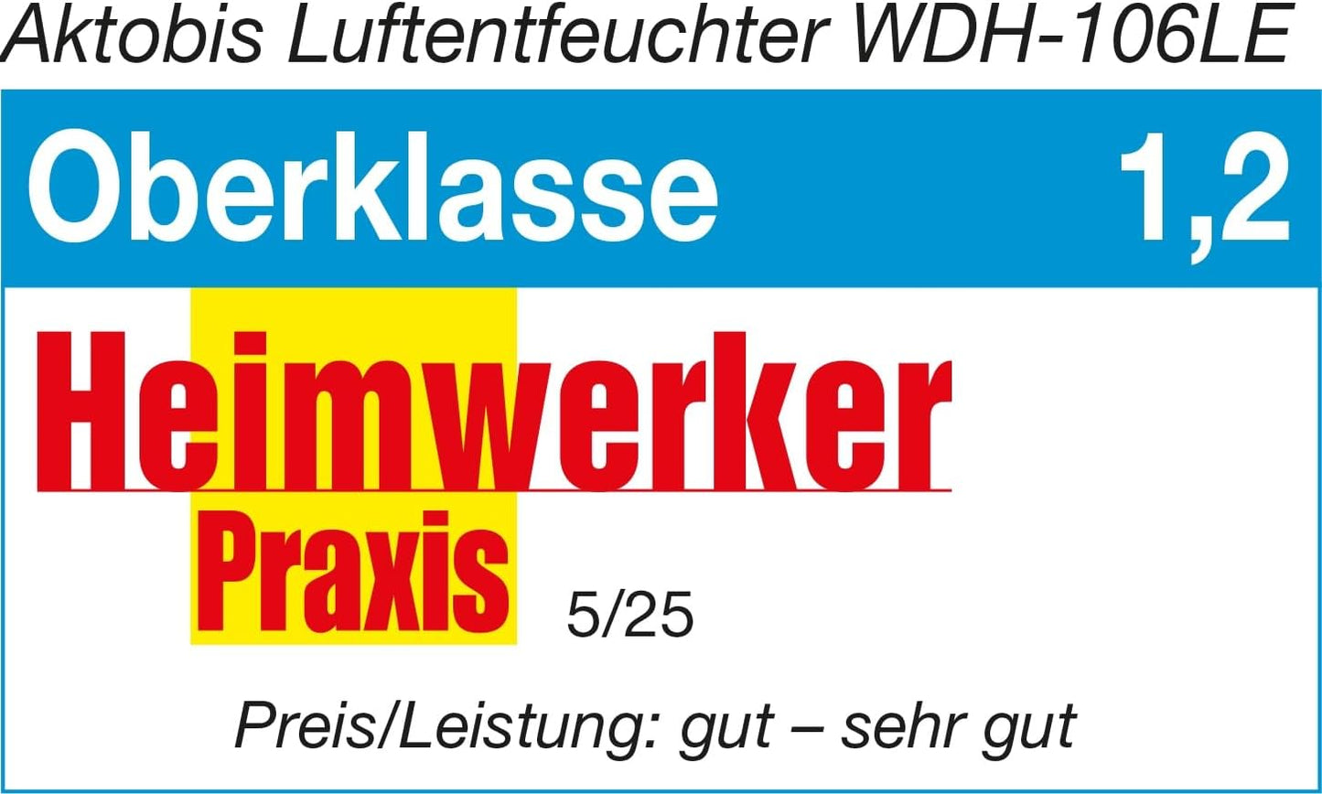 Luchtontvochtiger – Ontvochtiger – Vochtvreter – Condensdroger – Vochtbestrijder – Tot 8 Liter Per Dag – Stil In Gebruik