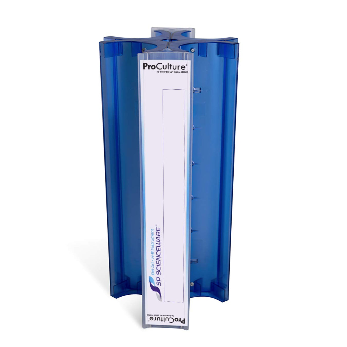 Bel-Art Easyplate 100mm Petri Schaal Rack; 84 Plaatsen, 141⁄2 in., Blauw (F18982-0314)