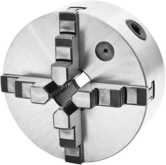 Draaibankklauw – 4-Klauw – Draaikop – Bankschroef – Zelfcentrerend – 160 mm Diameter – Hoogwaardig HT300 Staal – Robuust En Slijtvast