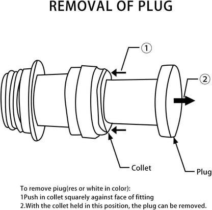 YUEWO Flessen, watersysteem, flessen, waterpomp, flessen, waterdispenser, pomp, 220 V AC 6 m, EU-stekker, 1 Gal/min met één inlaat, compatibel met koffie-/theeapparaten, waterdispensers