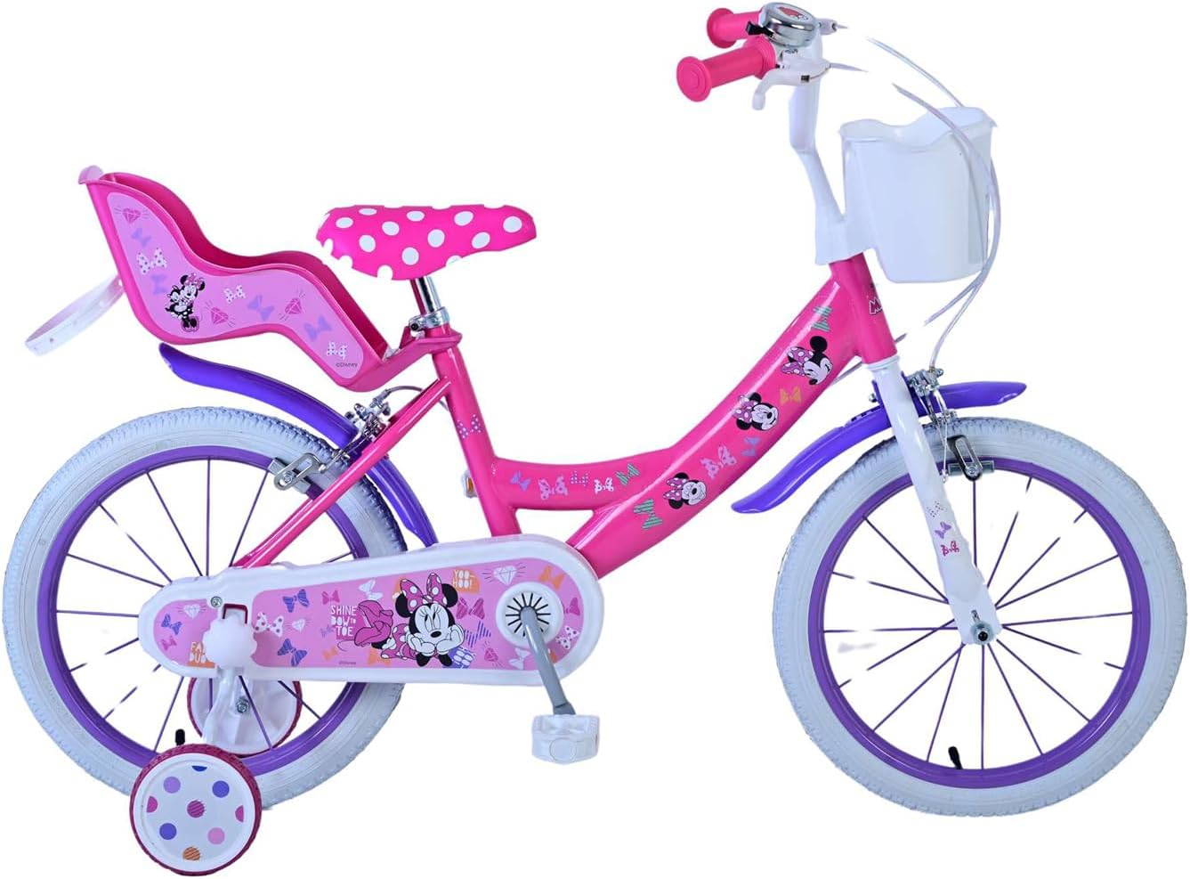 albri Meisjes, 16 inch, Disney Minnie Mouse, roze