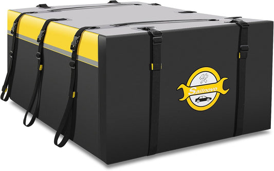 Sailnovo Roof Bag Box SoftShell Carrier 21 piedi Cubi Con tappetino antiscivolo + 6 ganci per porta