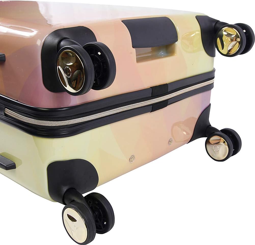 BEBE Women's Emma 3 Pc Spinner Suitcase Set, Gradient Poly, Telescoping Handles One Size