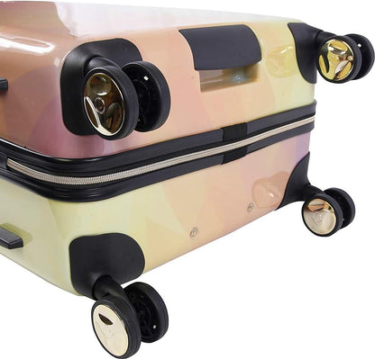BEBE Women's Emma 3 Pc Spinner Suitcase Set, Gradient Poly, Telescoping Handles One Size