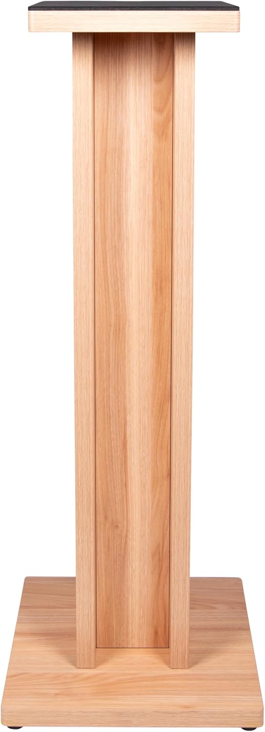 Gator Frameworks Elite-serie staande houten studio monitor luidsprekerstandaard in natuurlijke esdoornafwerking; enkel (GFW-ELITESPKSTMN-MPL)