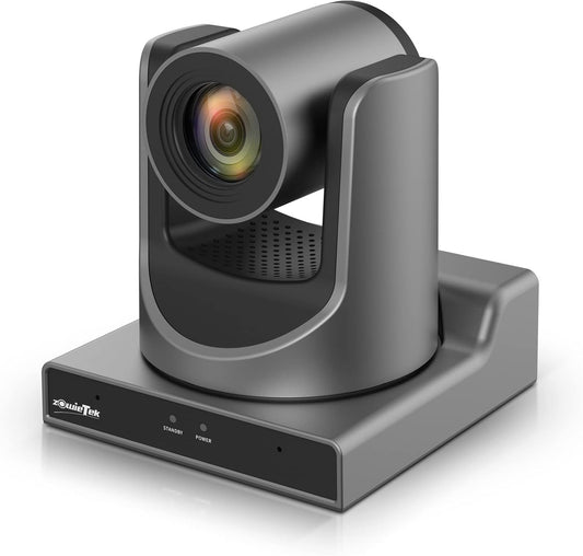 Zowietek Nieuwe Gen PTZ AI Camera PoE | AI-tracking | 20x optische zoom | Gelijktijdige SDI-, HDMI- en USB-uitgangen | IP Live Streaming voor vergadering, kerk, evenementen, onderwijs