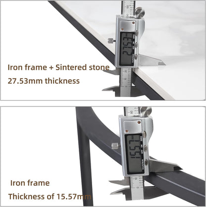 Halve maan consoletafel gang: 2-laags witte marmeren tafels 100x30x78cm Halve cirkel hal tafel gesinterde stenen ingangstafel moderne bank bijzettafel voor veranda, woonkamer, entree