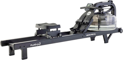 Fluid Rower Neon Pro XL Rowing Machine - Rowing Machine with 10 Resistors - Ergonomic Grip - Water Resistance - Rowing Machine for Home - QUORE
