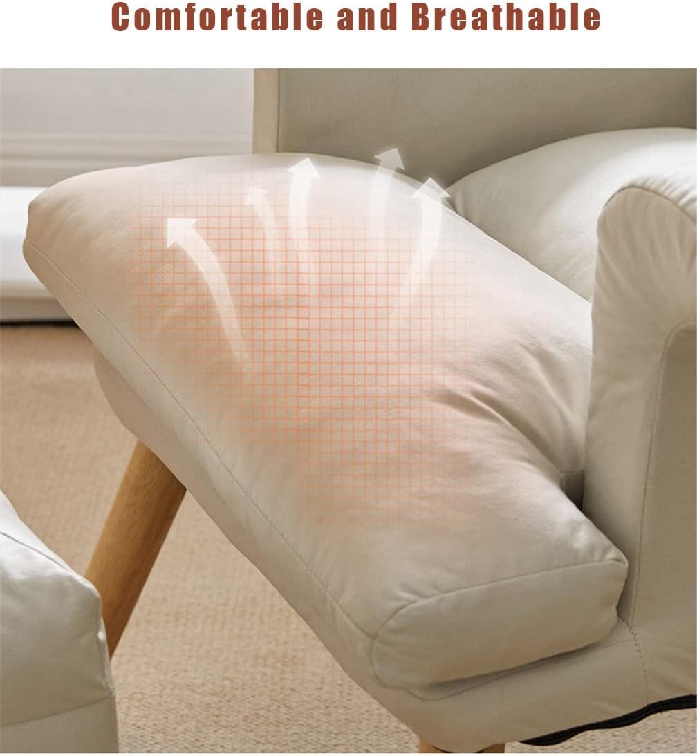 Relaxfauteuil – Relaxstoel – Ligstoel – Fauteuilstoel – Ergonomische Verstelbare Lounge Chair – 6 Verstelbare Standen – Inclusief Voetenbank – Max 150 kg Belastbaar