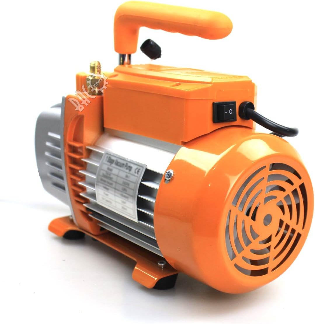BACOENG 6.8L Vacuum Chamber with 3CFM Single Stage Vacuum Pump Suppression Pump with Pressure Gauge HVAC - QUORE