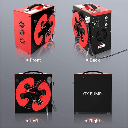 PCP Luchtcompressor – Hogedruk Pomp – Luchtpomp – Compressor – Airgun Compressor – Automatische Uitschakeling – Olievrij Met Water-Oliescheiding 4500 psi / 30 Mpa