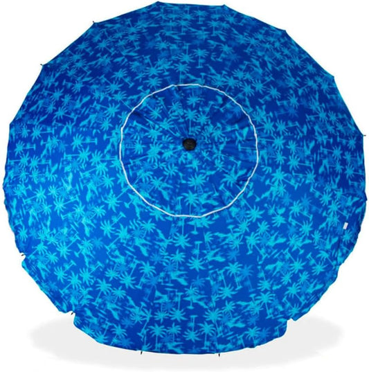 Parasol, blauw, meerkleurig, standaard