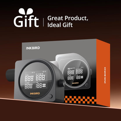 INKBIRD Wi-Fi 5GHz en Bluetooth Barbecue Temperatuurcontroller met 5 Probes, Automatische Barbecueventilator, Hoge en Lage Temperatuur Alarmen