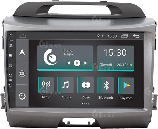 Op maat gemaakte autoradio voor Kia Sportage Android GPS Bluetooth WiFi Dab USB Full HD Touchscreen Display 9" Easyconnect