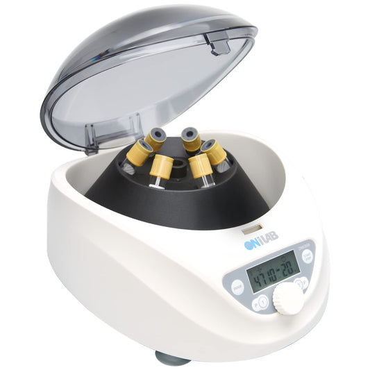 Digitale Tafelcentrifuge – Laboratoriumcentrifuge – Labcentrifuge – Tafelmodel Centrifuge – Centrifuge Voor Laboratoriumgebruik – 6x15/10/7/1,5-5 ml Rotor – LCD-Display, 300-5000 rpm, Timer 30 sec-99 min