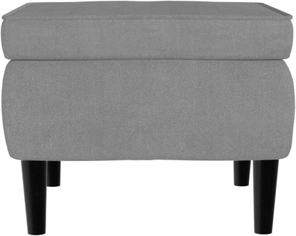 Fluwelen Fauteuil, Woonkamerfauteuil, Fluwelen Relaxfauteuil met Hoge Rugleuning, Loungestoel, Gestoffeerde Fauteuil voor Woonkamer, Slaapkamer, Studeerkamer, Logeerkamer (Lichtgrijs #10)