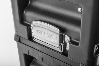 HÖGERT Technik Gereedschapskist - 3-delig, modulair, mobiele servicekast met laden, 45 kg capaciteit, geïntegreerde wielen en telescopische handgreep, ideaal voor onderhoudsdiensten, werkplaatsen en
