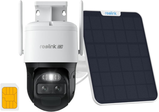 4G Solar Beveiligingscamera – Draadloze Buitencamera – IP Camera – Wifi Vrije Toezichtcamera – 4K Resolutie – Automatische Tracking & 6x Hybride Zoom