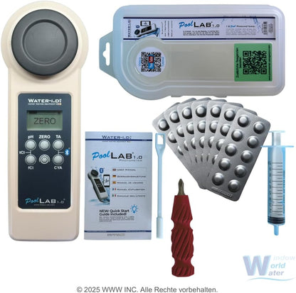 Elektronische Watertester – Zwembadtester – Spa Tester – Watertestapparaat – Watermeter – Meet 15 Waterparameters – Bluetooth Met App