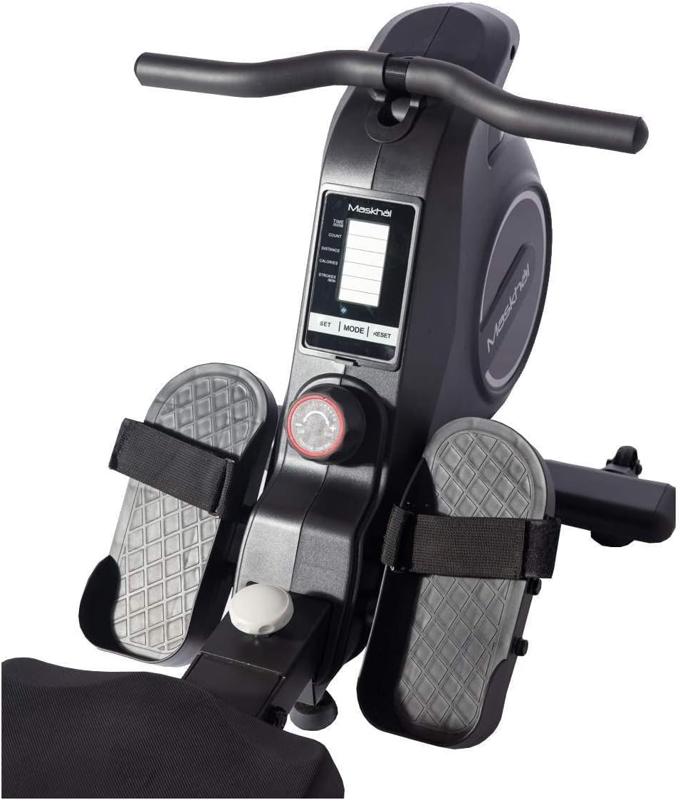 Home Rowing Machine MK270, Rowing Training at Home or Gym, 8 Resistance Levels, LCD Console, Bluetooth Connection to Mobile Phone or Tablet. - QUORE