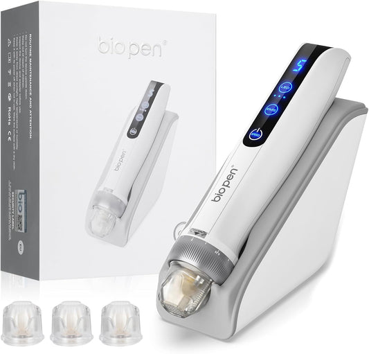 Microneedling pen – Dermapen – Mesopen – Huidverzorgingspen – Beauty pen – 3-In-1 met EMS-Microstroom en LED-Licht – 5 Snelheden en Intelligente Sensorbasis